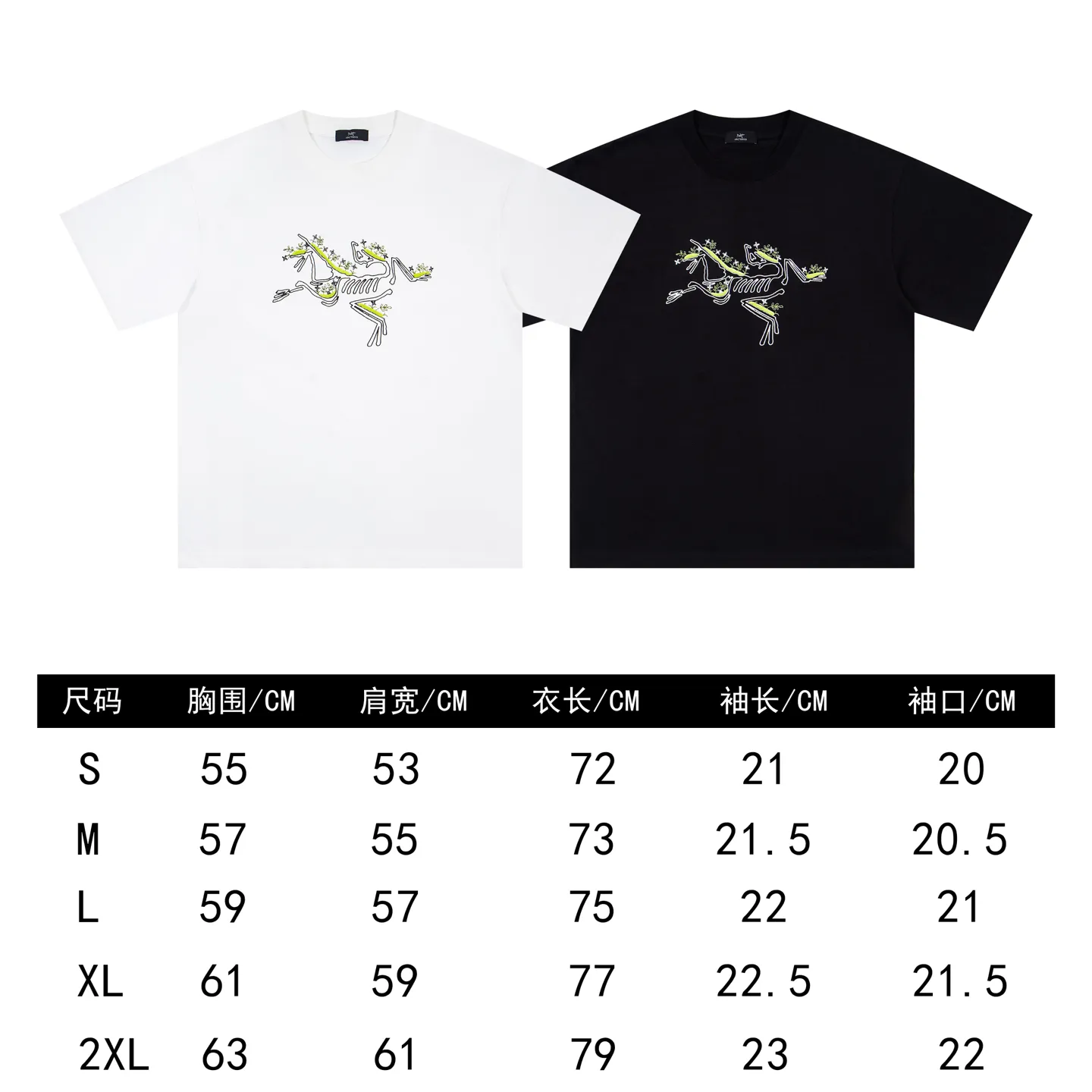 ARC'TERYX Same Style Same Style Series Sizes：S-XXL :Black White